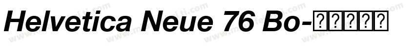 Helvetica Neue 76 Bo字体转换